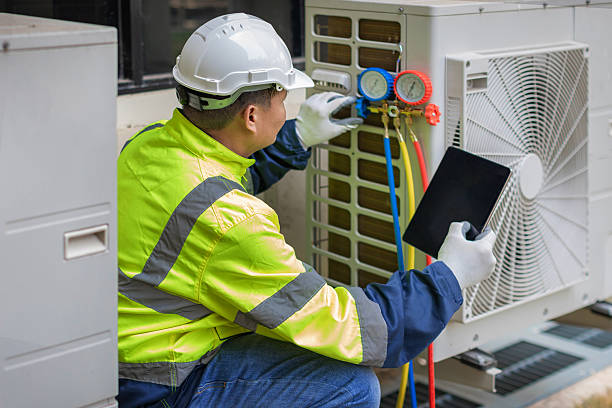 Professional Heat Pump Repair technician working in Oakhurst, NJ